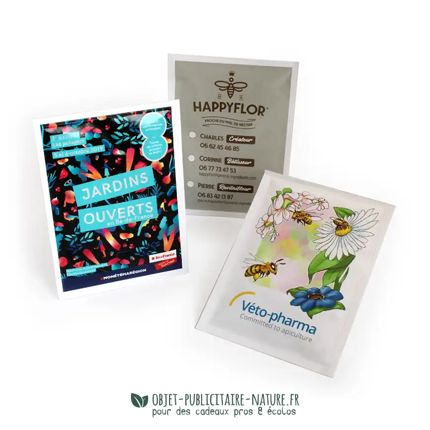 Sachet de graines à personnaliser grand format 82x110mm