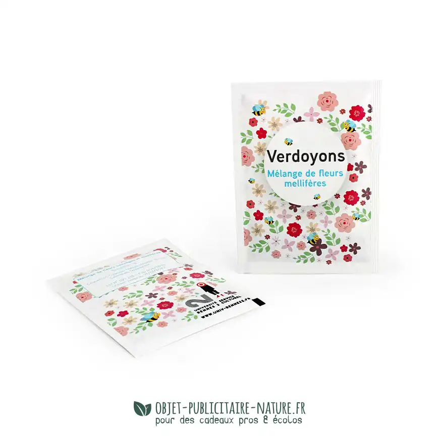 Sachet de graines à publicitaire personnalisé grand format 82x110mm