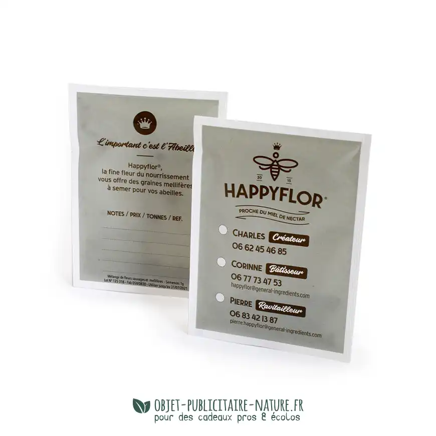 Sachet de graines à publicitaire personnalisable grand format 82x110mm