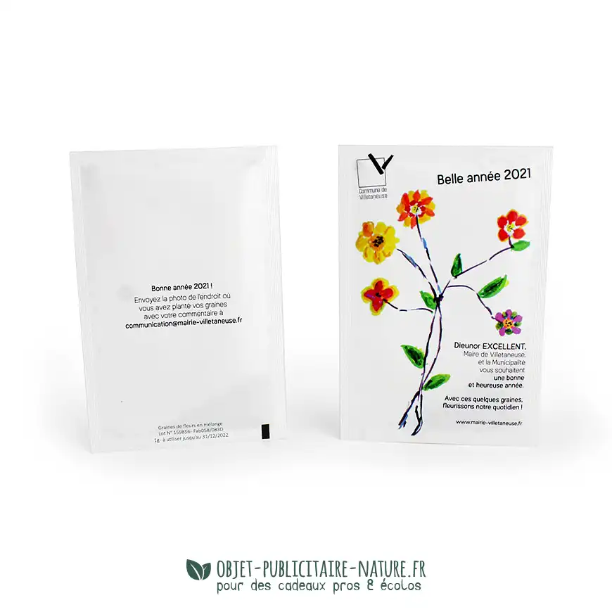 Sachet de graines personnalisable A6 100x150mm