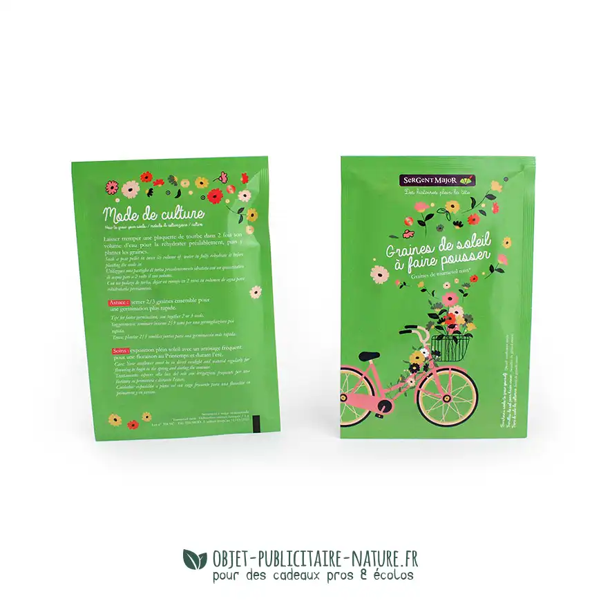 Sachet de graines publicitaire à personnaliser A6 100x150mm