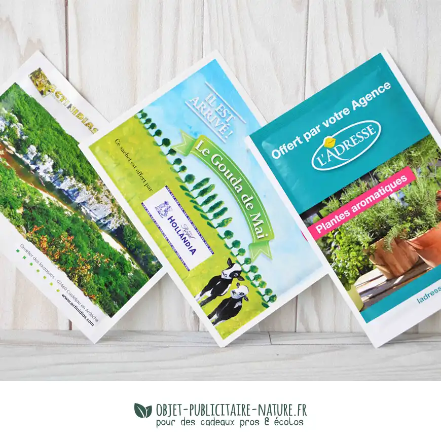 Sachet de graines publicitaire personnalisable A6 100x150mm