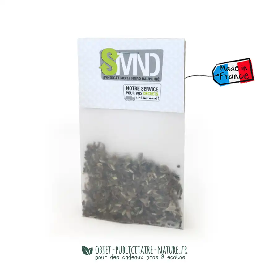 Sachet de graines en papier calque avec cavalier à personnaliser