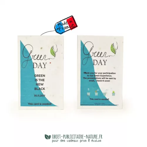 Carte de visite biodégradable à planter et à personnaliser