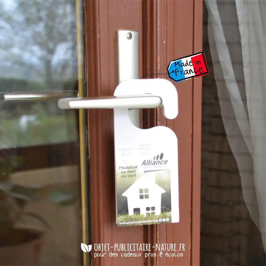 Sachet de graines poignée de porte à publicitaire personnalisé