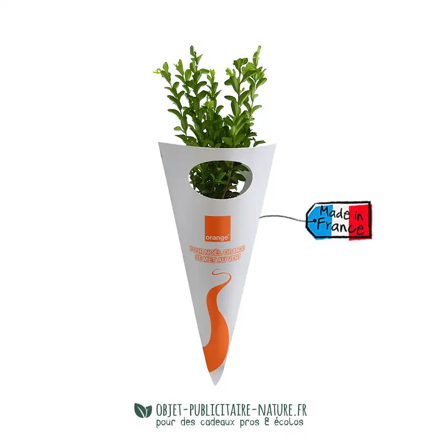 Arbre publicitaire en cornet personnalisable