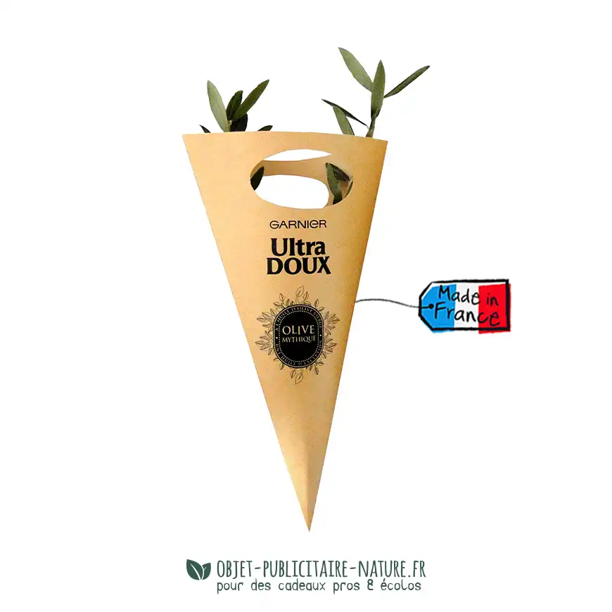 Arbre publicitaire en cornet à personnaliser
