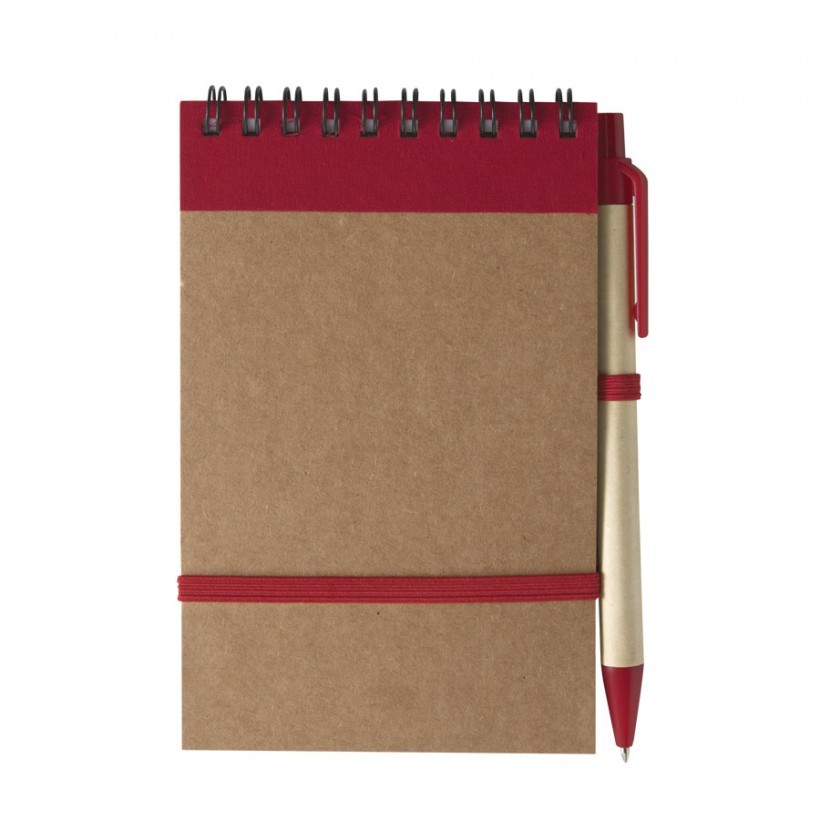 Bloc-notes spirale publicitaire avec stylo – Image 5