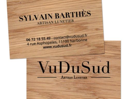 Cartes en bois personnalisées : carte de visite – voeux