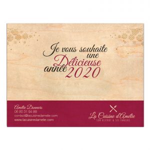 carte de voeux bois format A5 carte de voeux bois format A5