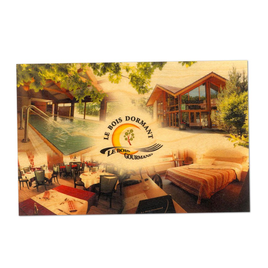 Carte postale en bois personnalisée A6