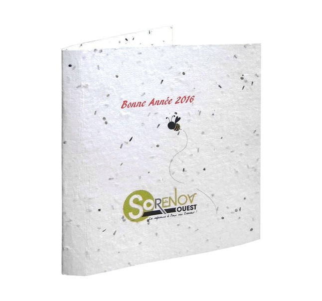 Carte graine a planter biodégradable