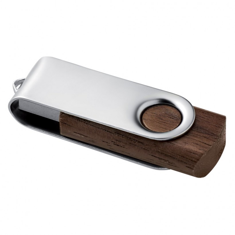 Clé USB publicitaire en bois et métal personnalisable – Image 4