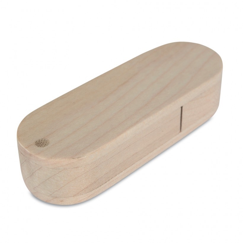 Clé USB publicitaire rotative en bois – Image 2