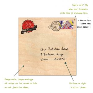 enveloppe bois carrée 15 x 15 cm personnalisable enveloppe bois carrée 15 x 15 cm personnalisable