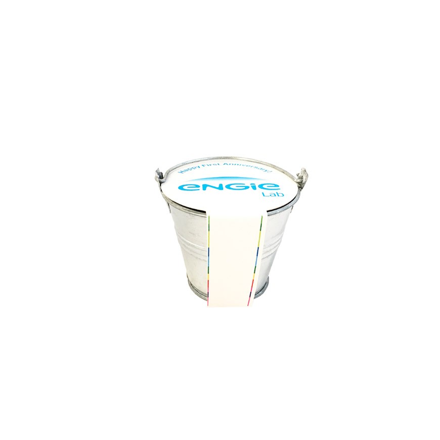 Kit de plantation mini pot zinc 6 cm - Fourreau publicitaire