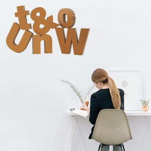 Lettres en carton découpé taille moyenne 25 cm - Idée Déco !