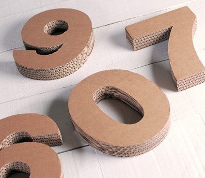 Lettres en carton découpé taille moyenne 25 cm - Idée Déco !