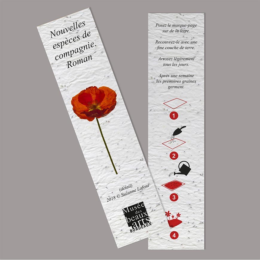 Marque page personnalisé ensemencé à planter - Impression recto Verso