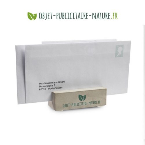 Porte carte / Porte lettre / Presse papier en béton personnalisé