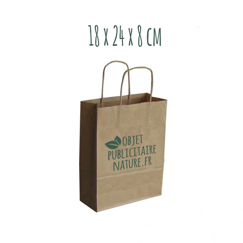 Sac publicitaire personnalisable en papier kraft