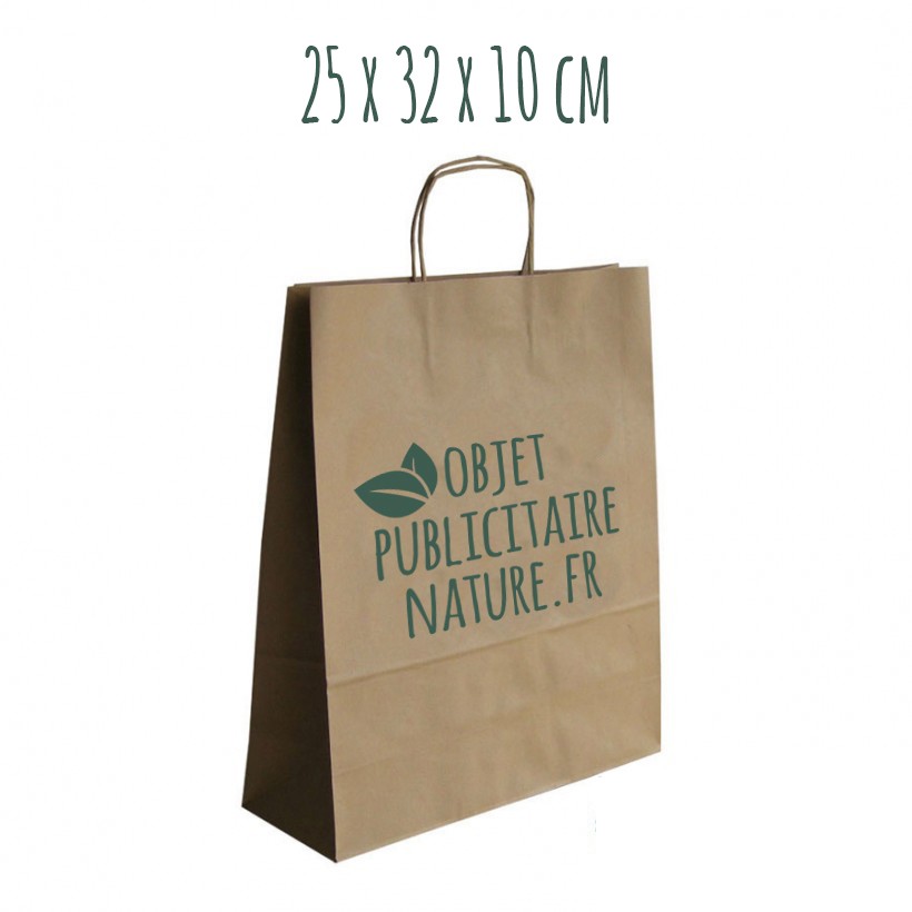 Sac publicitaire personnalisable en papier kraft – Image 3