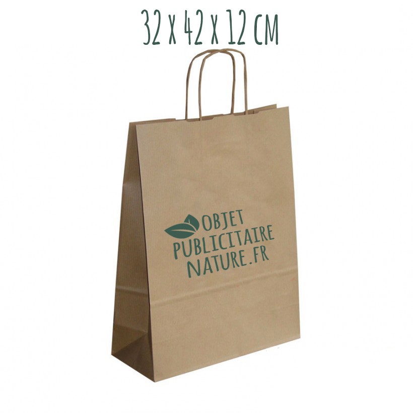 Sac publicitaire personnalisable en papier kraft – Image 4