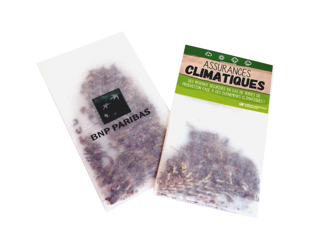 Sachet de graines papier calque et cavalier