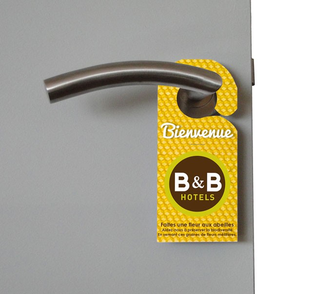 Sachet de graines publicitaire personnalisable pour poignée de porte