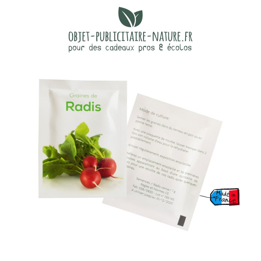 Sachet de graines standard format 60x80 mm