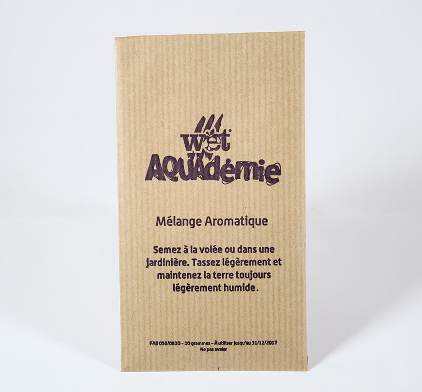 Sachet graines publicitaire papier kraft personnalisable