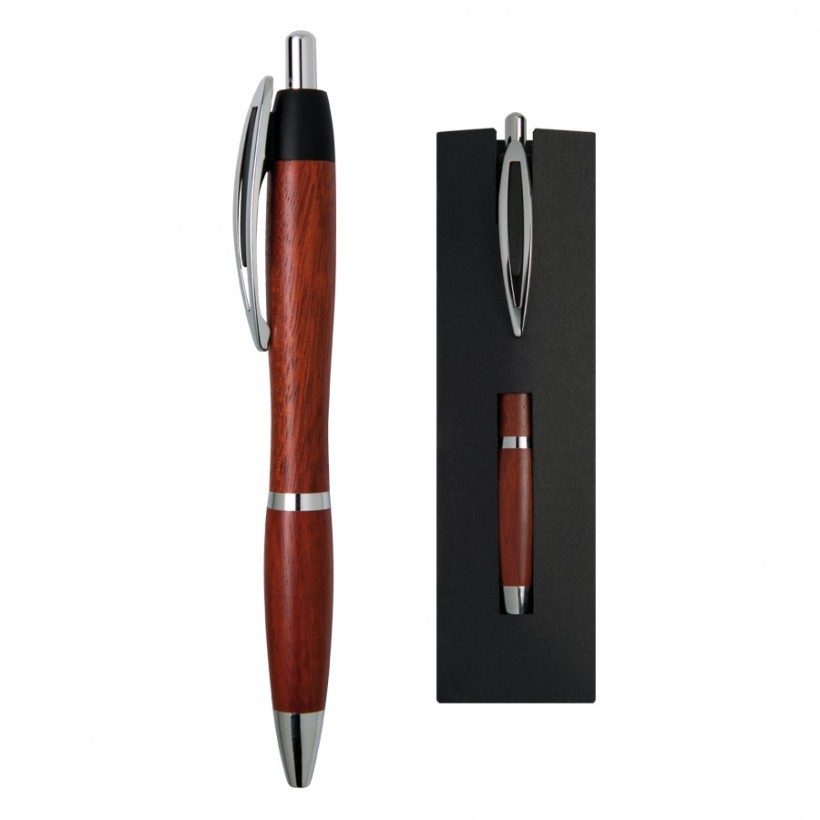 Stylo publicitaire prestige en bois – Image 3