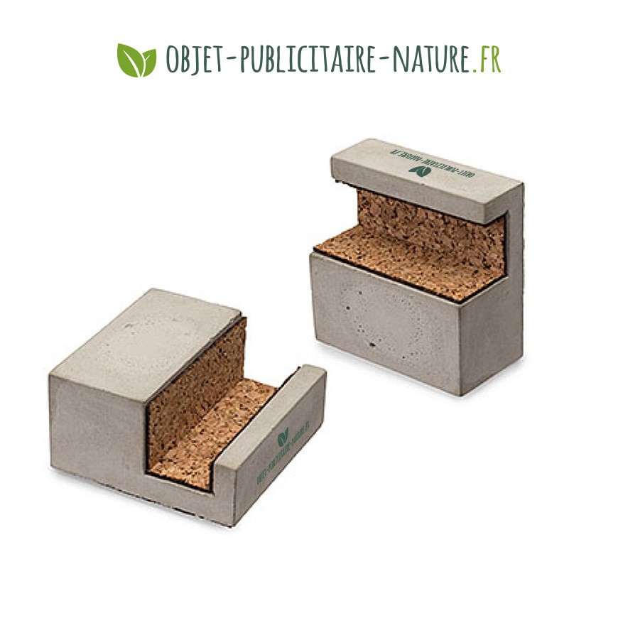 Support téléphone portable personnalisé en béton