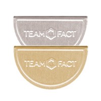 Trombone publicitaire d'angle aluminium gaufré Cornerclips