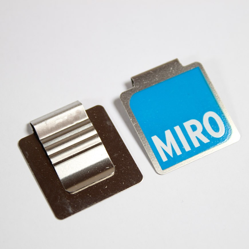 Trombone publicitaire aXionclip personnalisable à la forme