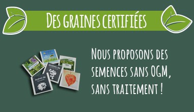 Sachet graines publicité – Sans OGM Sachet graines publicité - Sans OGM