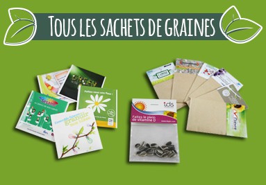 Sachets de graines publicitaires personnalisés