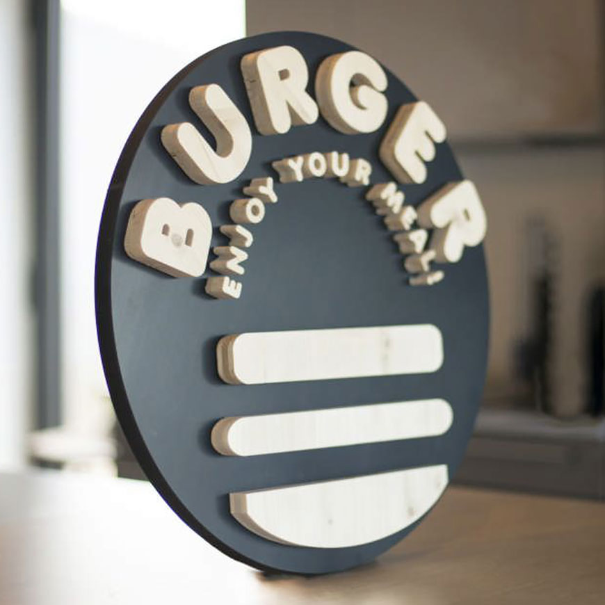 lettres bois et logo en bois personnalisable