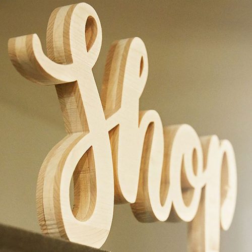 lettres bois et logo en bois personnalisable