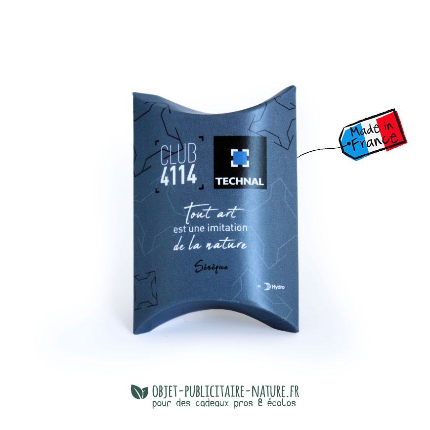 bille à graines / bombe à graines en berlingot personnalisable goodies rse