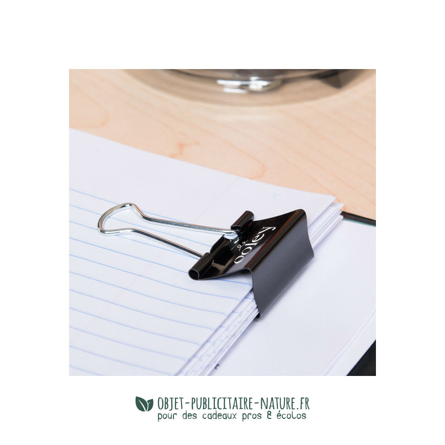 trombone publicitaire personnalisable foldbackclip