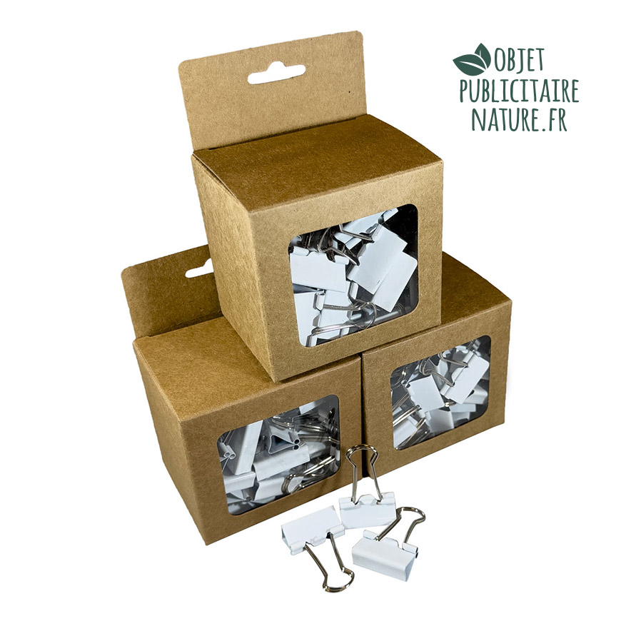 trombone publicitaire personnalisable foldbackclip