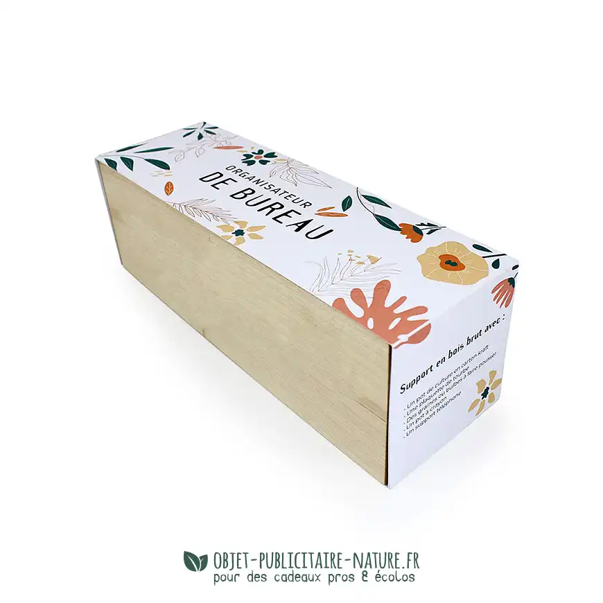 Plante dans organisateur de bureau publicitaire à personnaliser