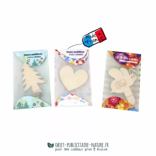 Stick en bois à graines personnalisable