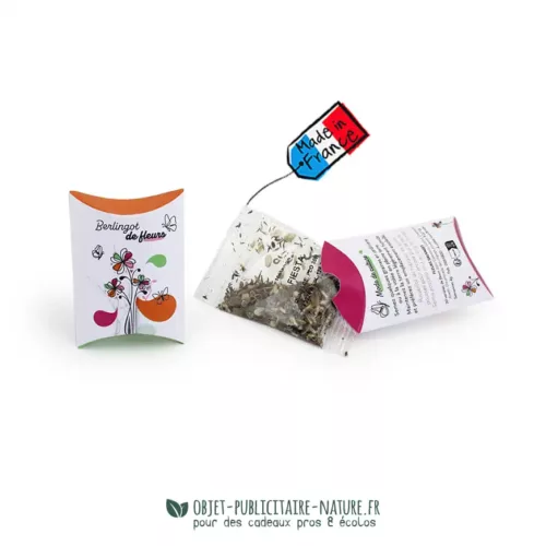 Berlingot de fleurs personnalisable - Objet Publicitaire Nature