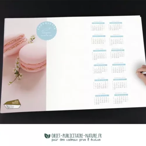 Calendrier sous-main à personnaliser