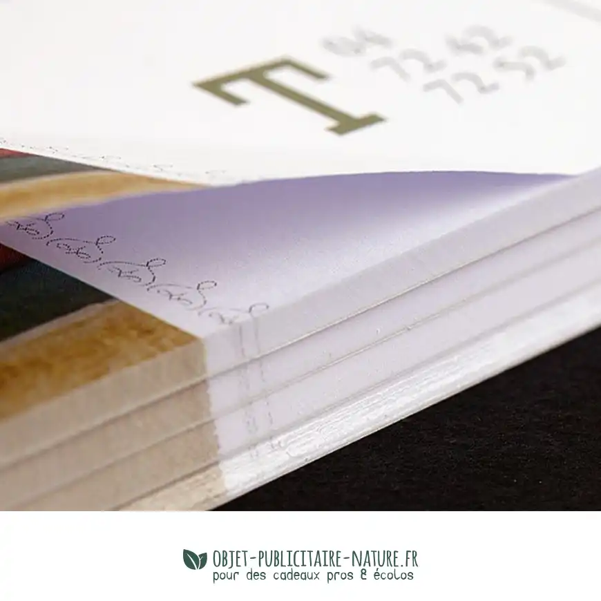 Calendrier sous-main personnalisable