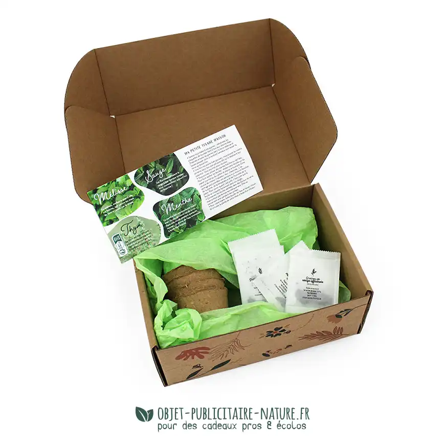 Coffret cadeaux de tisanes à personnaliser