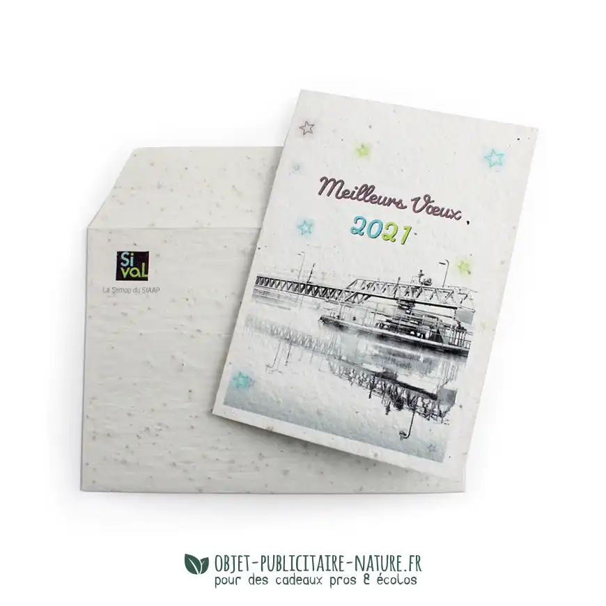 Enveloppe à graines 162x114mm personnalisable