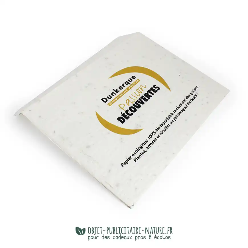 Enveloppe à graines 220x156mm à personnaliser